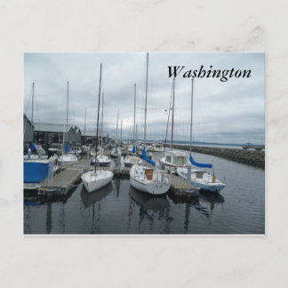 Boote in der Washington-Staats-Postkarte Postkarte
