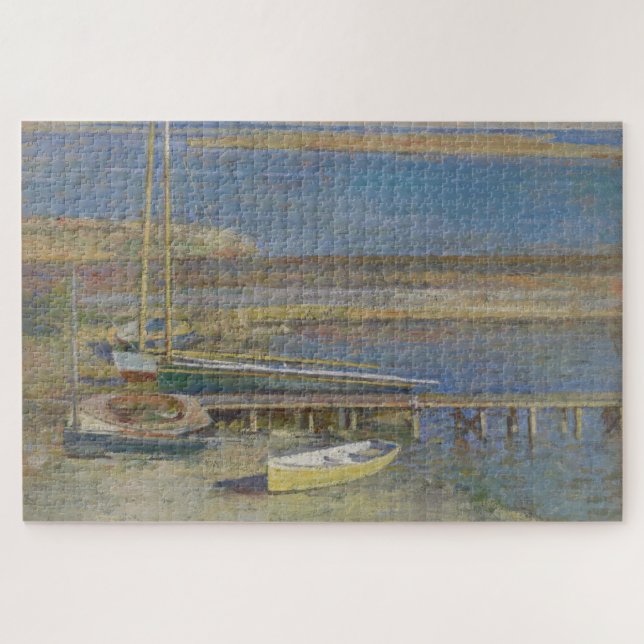 Boote in einer Landschaft (New England Landschaft) (Horizontal)