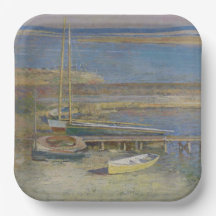 Boote in einer Landschaft (New England Landschaft)