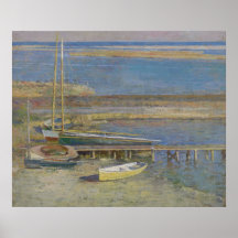 Boote in einer Landschaft (New England Landschaft)