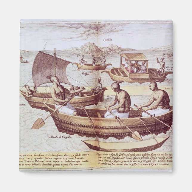 Boote in Goa Magnet (Vorne)