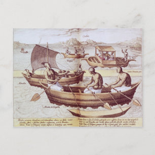 Boote in Goa Postkarte