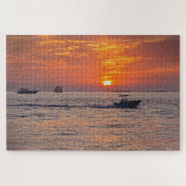 Boote in Key West, Florida, bei Sunset