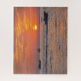 Boote in Key West, Florida, bei Sunset 16x20