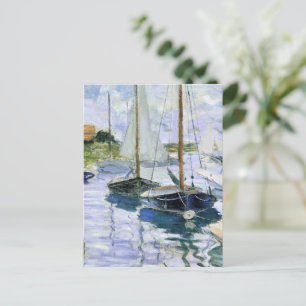 Boote in Ruhe, in Petit-Gennevilliers, Postkarte