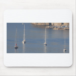 Boote in Ruhe in Sorrento Italien Mousepad