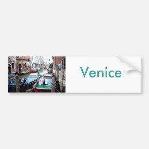 Boote in Venedig Autoaufkleber