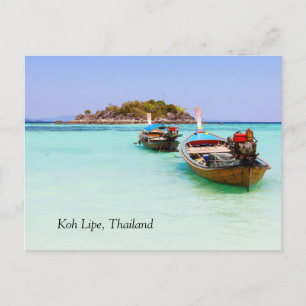 Boote, Koh Lipe, Thailand Postkarte