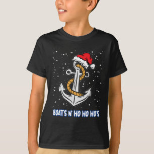 Boote N Ho Ho Hos Weihnachts-Pyjama Lustiger Humor T-Shirt