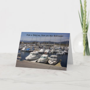 Boote Personalisiert Son Birthday Karte