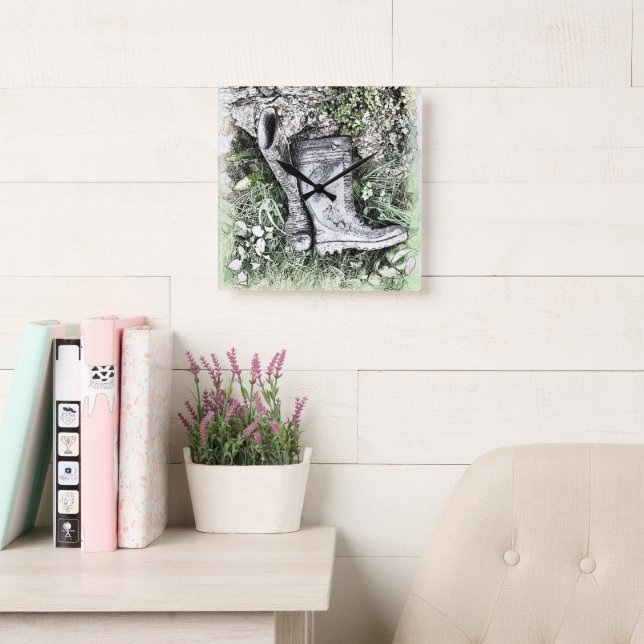 BOOTE QUADRATISCHE WANDUHR (Lesesaal)