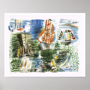 "Boote" Raoul Dufy Poster