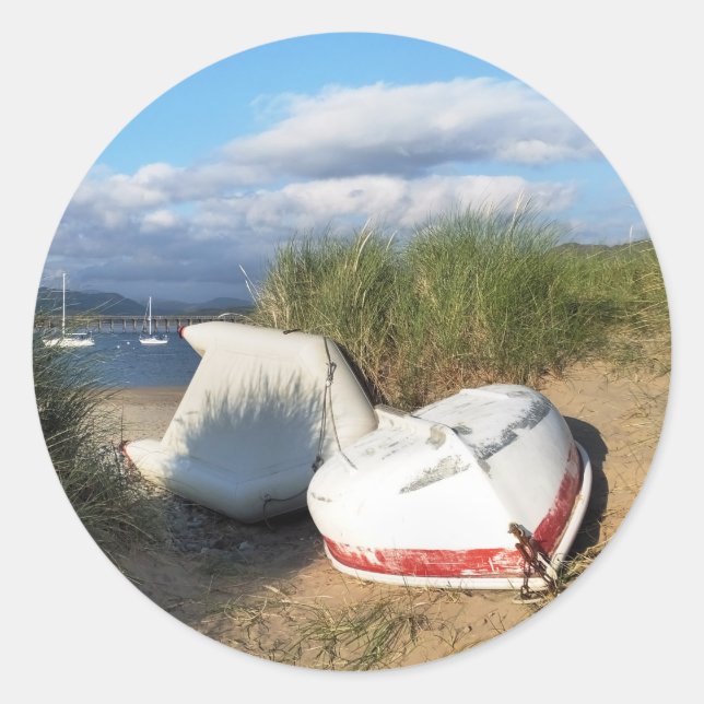 BOOTE RUNDER AUFKLEBER (Vorderseite)