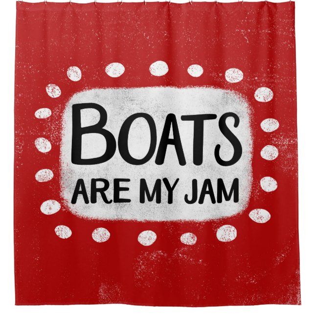 Boote sind mein Duschvorhang aus Marmelade (Vorderseite)