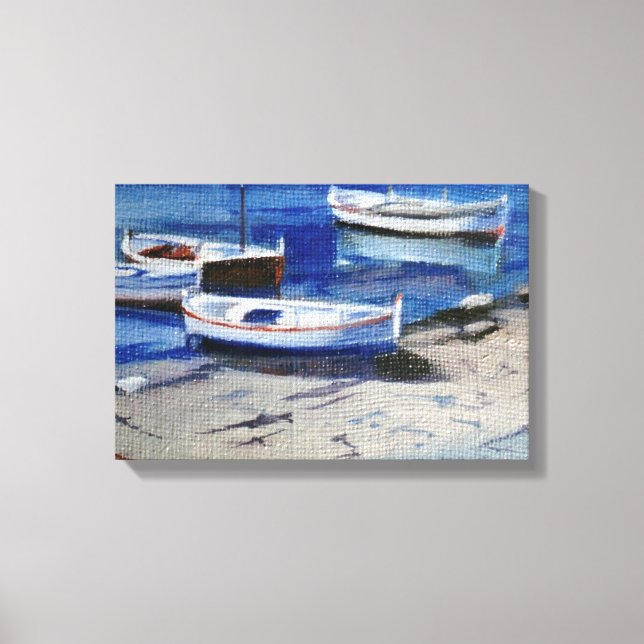 Boote/Small boats Leinwanddruck (Vorderseite)