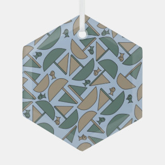 Boote und Fische Ornament Aus Glas