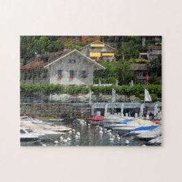 Boote und Houses, Genfer See, Schweiz