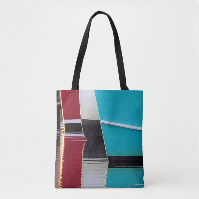 Boote und Reflektionen - Tasche (Vorderseite)