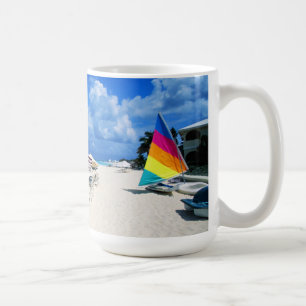 Boote und Strand-Stühle Kaffeetasse