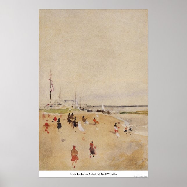 Boote von James Abbott McNeill Whistler Poster (Vorne)