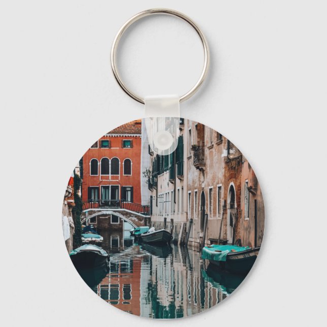 Boote von Venedig Schlüsselanhänger (Vorderseite)