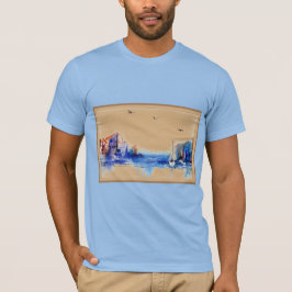 Boote Watercolor Sailboote T-Shirt