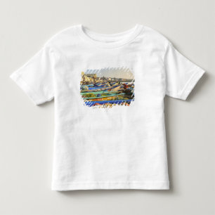 Boote werden zum Fischen vorbereitet, Die Kirche v Kleinkind T-shirt