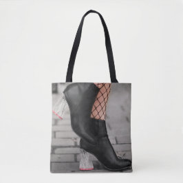 Booted & Bold Ankle Boot Tote Bag Tasche
