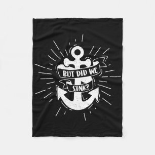Booten, aber sind wir gesunken Flachboot Ponton Ka Fleecedecke