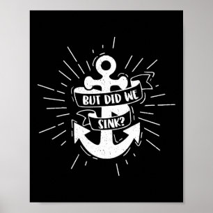 Booten, aber sind wir mit dem Flachboot Pontoon Ca Poster