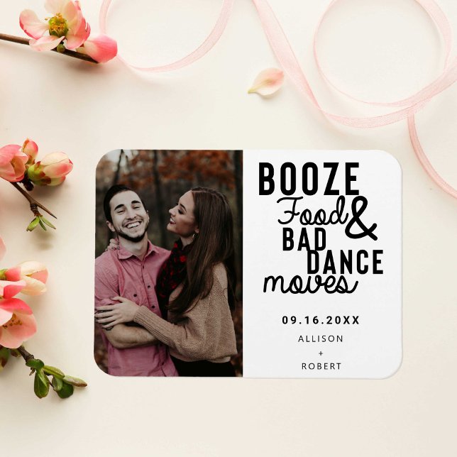 Booten Sie Essen & Bad Dance Moves Funny Date Foto Magnet (Von Creator hochgeladen)