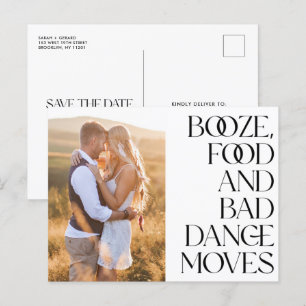 Booten Sie schlechte Tanzbewegungen Save the Date Ankündigungspostkarte