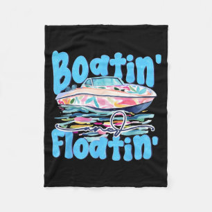 Booten und Schwimmen an See-Tagen Retro-Strand Som Fleecedecke