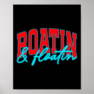 Booten und Schwimmen Sommerferien Seelenleben Floa Poster