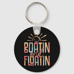 Booten und Schwimmen Sommerferien Seelenleben Schw Schlüsselanhänger