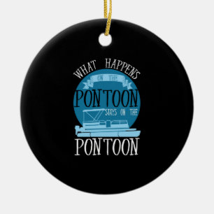 BOOTEN - Was passiert auf dem Pontoon? Keramik Ornament