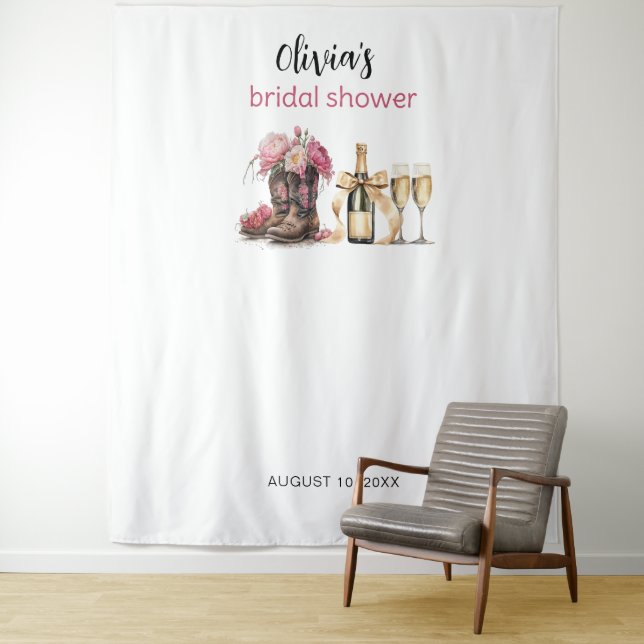 Bootet Blasen Brautparty Backdrop Foto Stand Wandteppich (Beispiel)