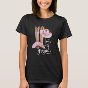 Bootet das Ground Country Boot Pink Music Wester T-Shirt