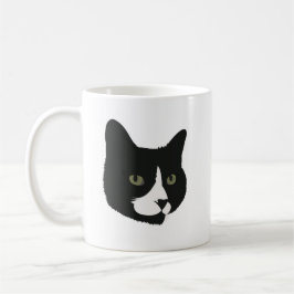 Bootet die Tuxedo-Katze Kaffeetasse
