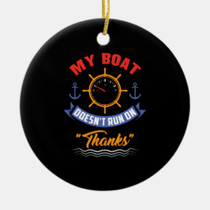 Bootfahren Keramik Ornament
