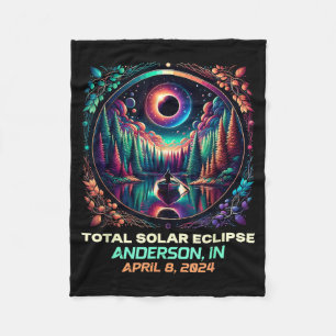 Bootfahren Totale Sonnenfinsternis Anderson Indian Fleecedecke