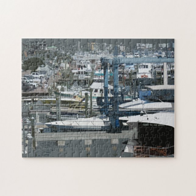 Bootfahrt-Dock-Puzzlespiel (Horizontal)
