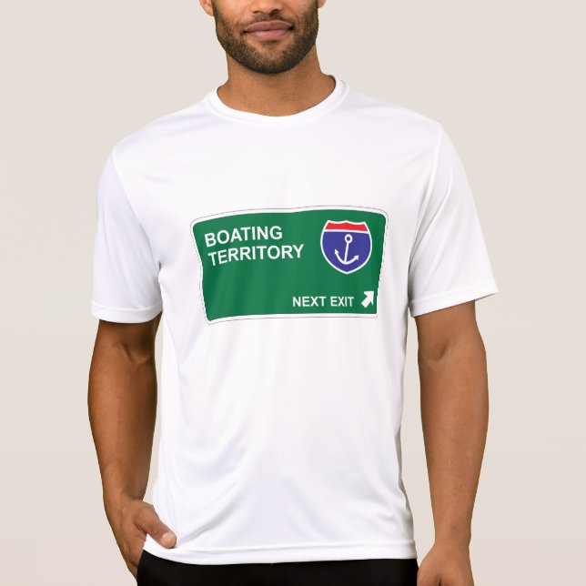Bootfahrt-folgender Ausgang T-Shirt (Vorderseite)