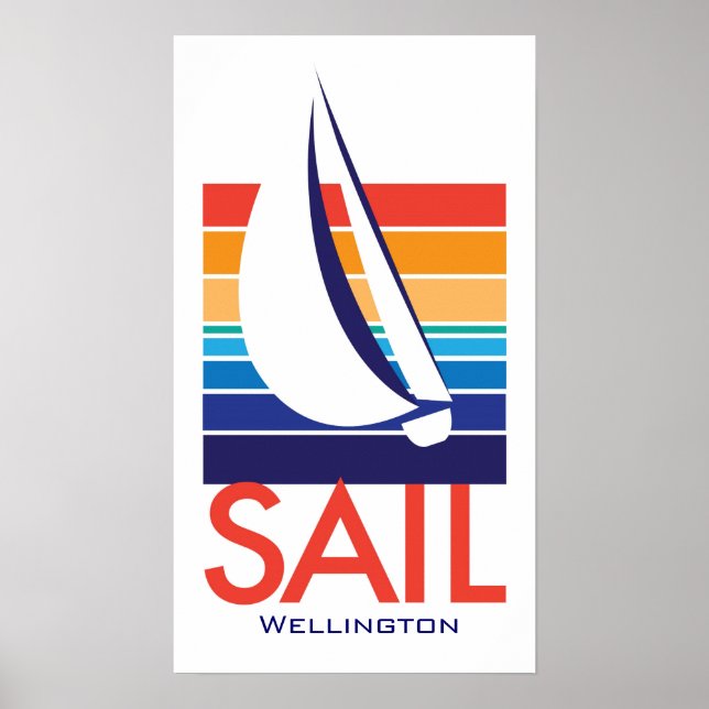 Bootfarbe Square_SAIL Wellington Poster (Vorne)