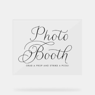 Booth photo Mariage Black Sweet Calligraphy
