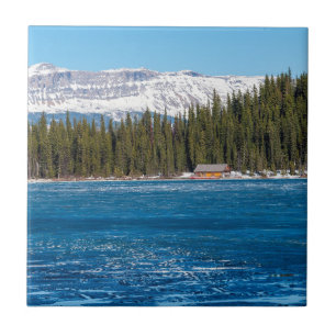 Boothaus neben dem Lake Louise - Banff, Kanada Fliese