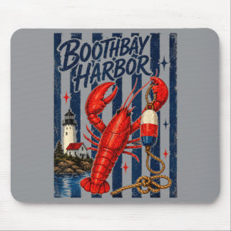 Boothbay Harbor Hummer Maine Küsten Nautical Mousepad