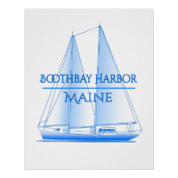 Boothbay Harbour Coastal Nautical Segelschiff
