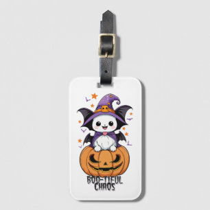 Bootiful Chaos   Fledermäuse, Hasen und Kürbiskins Gepäckanhänger