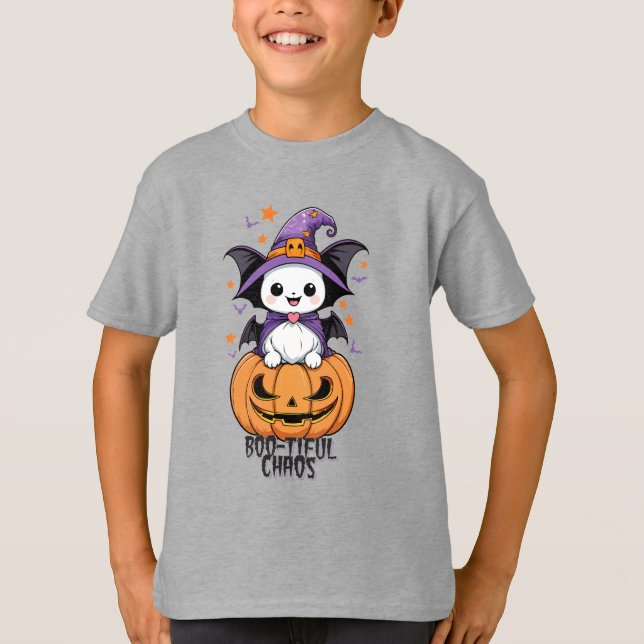 Bootiful Chaos | Fledermäuse, Hasen und Kürbiskins T-Shirt (Vorderseite)
